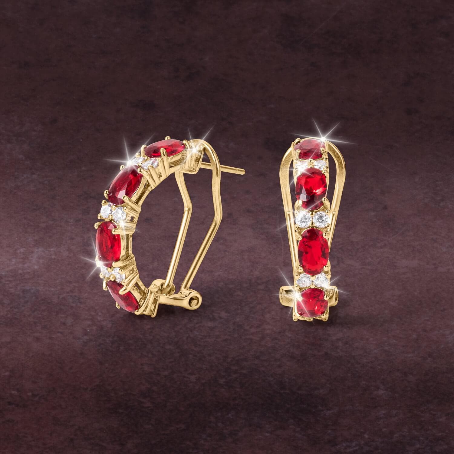Desire Fire Red Earrings - Image 2