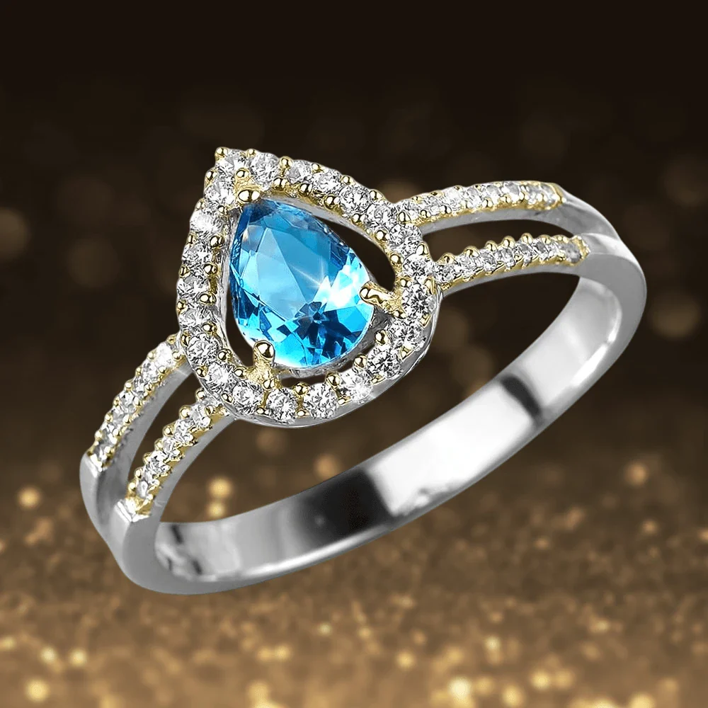 Dewdrop Halo Ring - Image 2