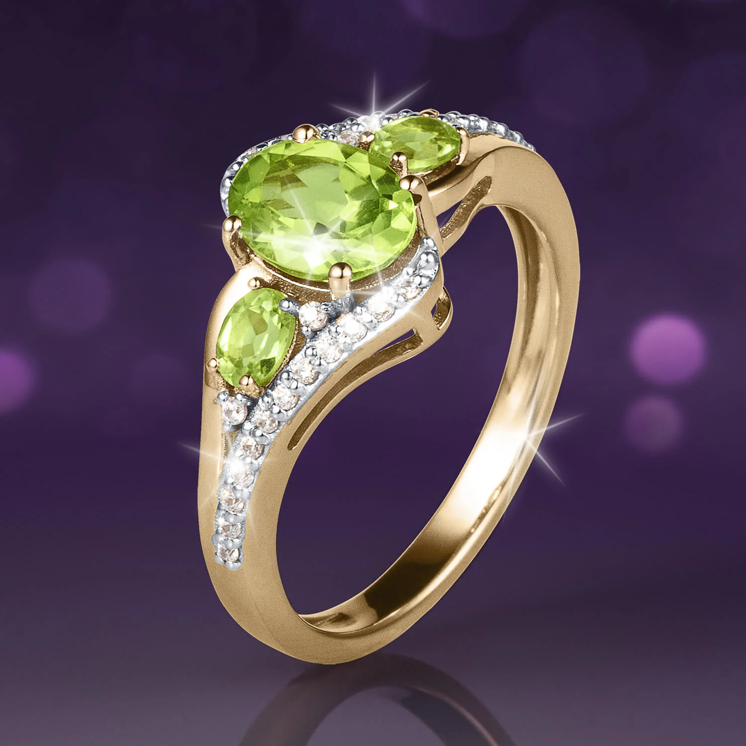 Dewdrop Peridot Ring - Image 2