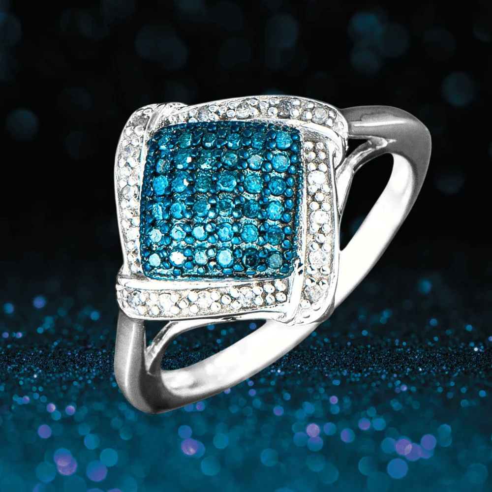 Diamonds & Denim Ring - Image 2