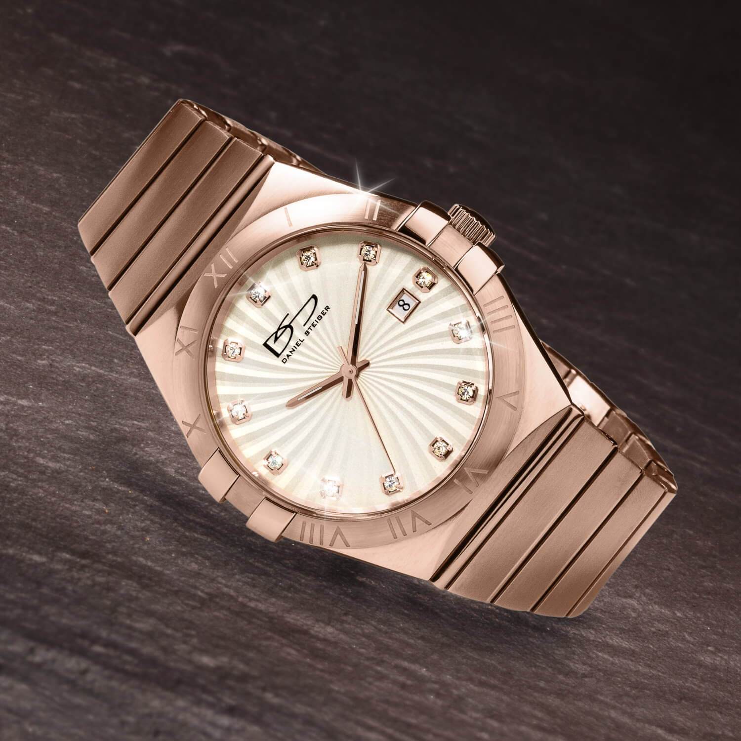 Diplomat Men's Rose Gold Watch - Image 2