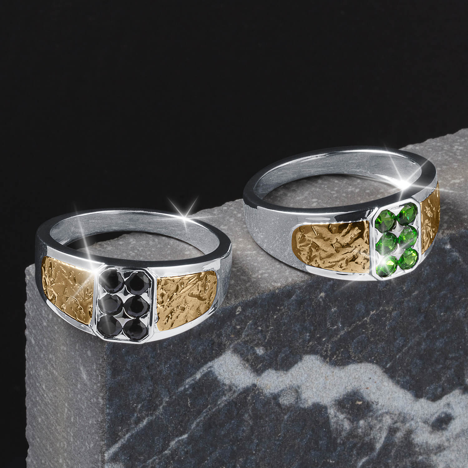 Distinction Onyx Men's Ring - Image 2
