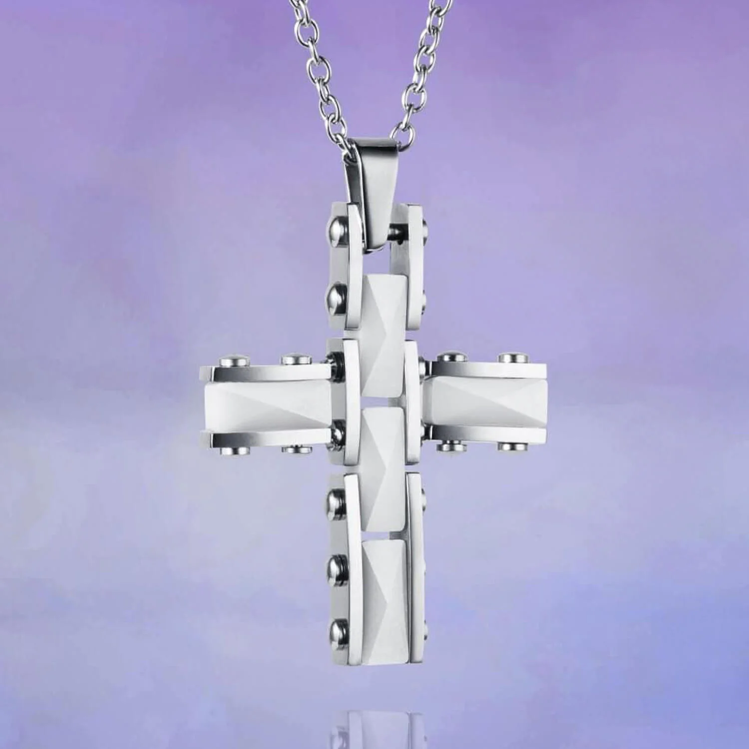 Eleganza Ceramic White Pendant - Image 2