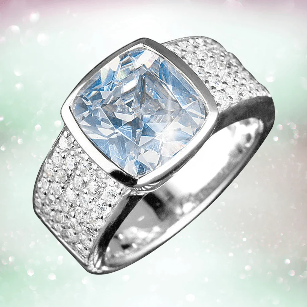 Embassy Silver Ring (White) - Image 2