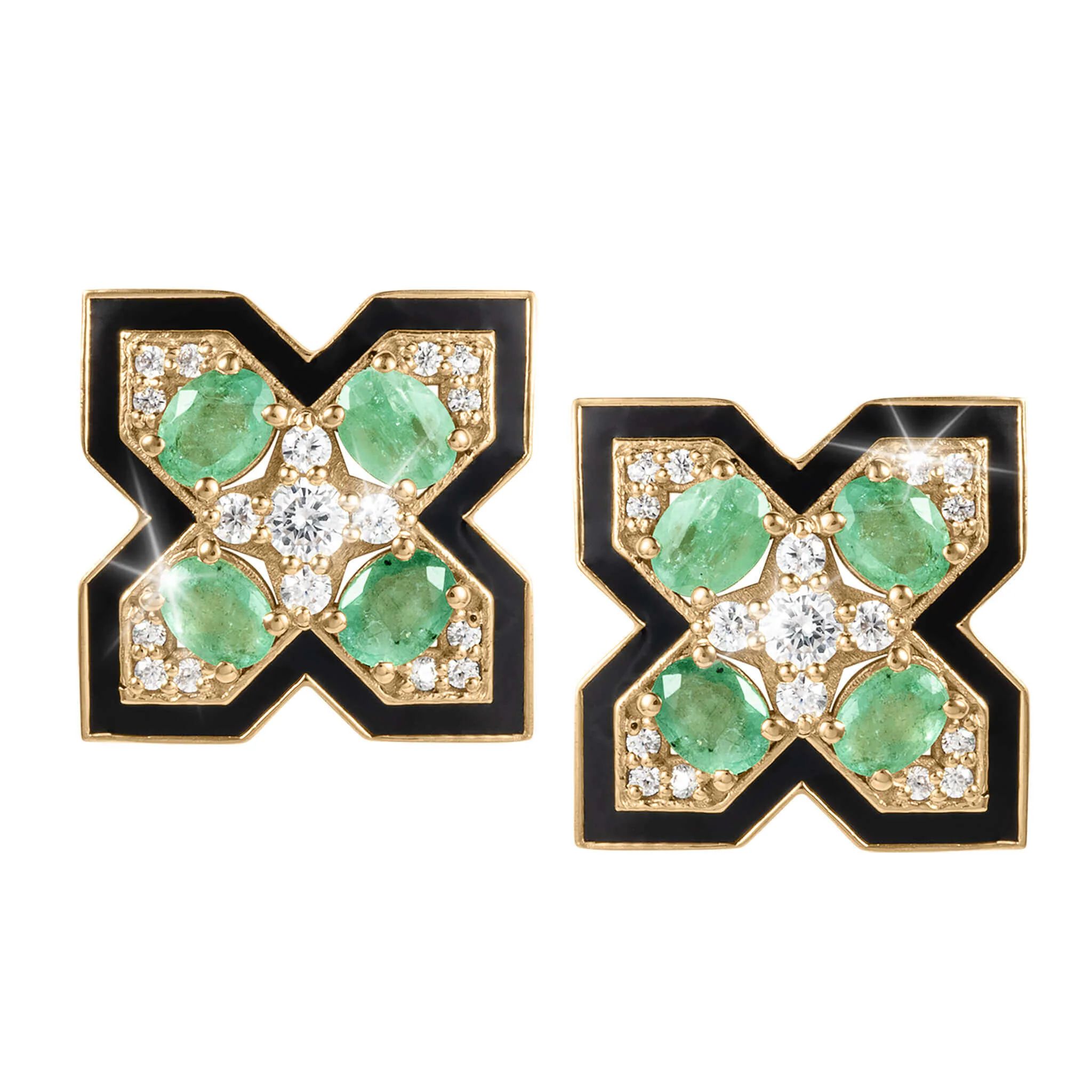 Emerald Eclipse Earrings