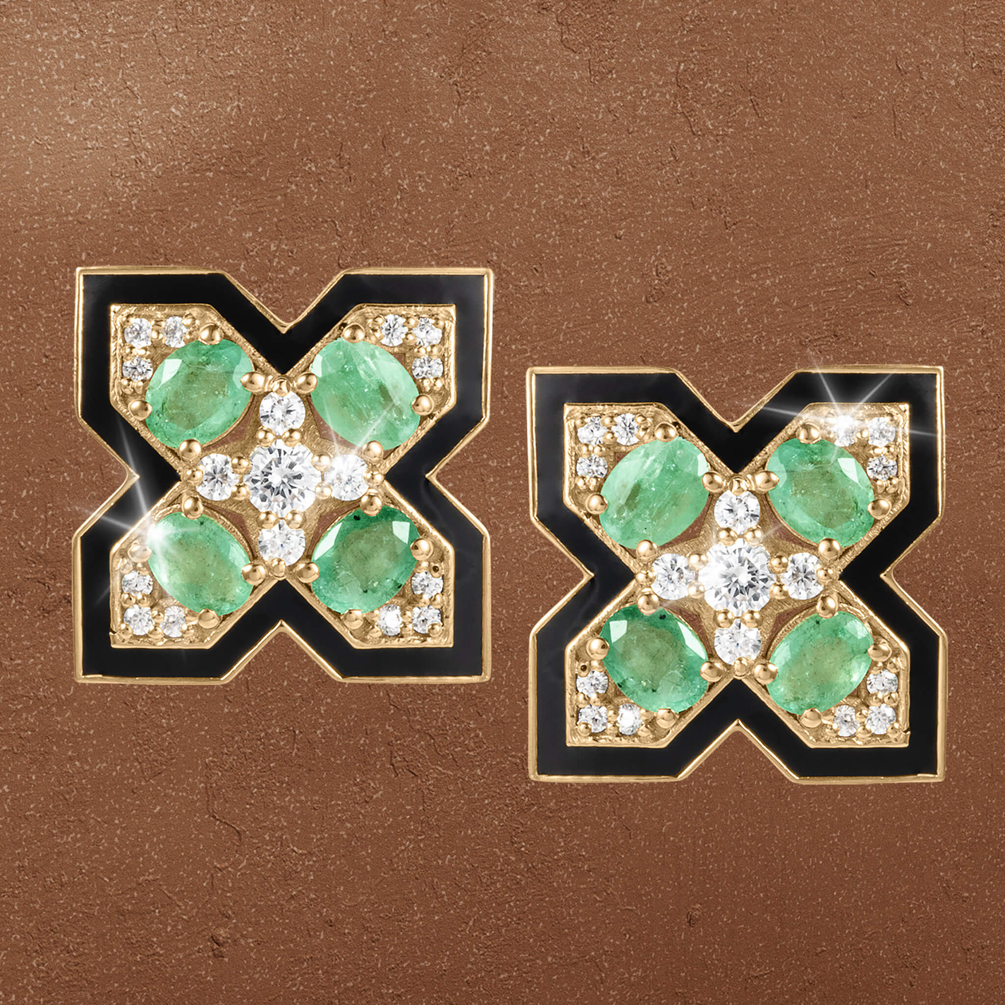 Emerald Eclipse Earrings - Image 2