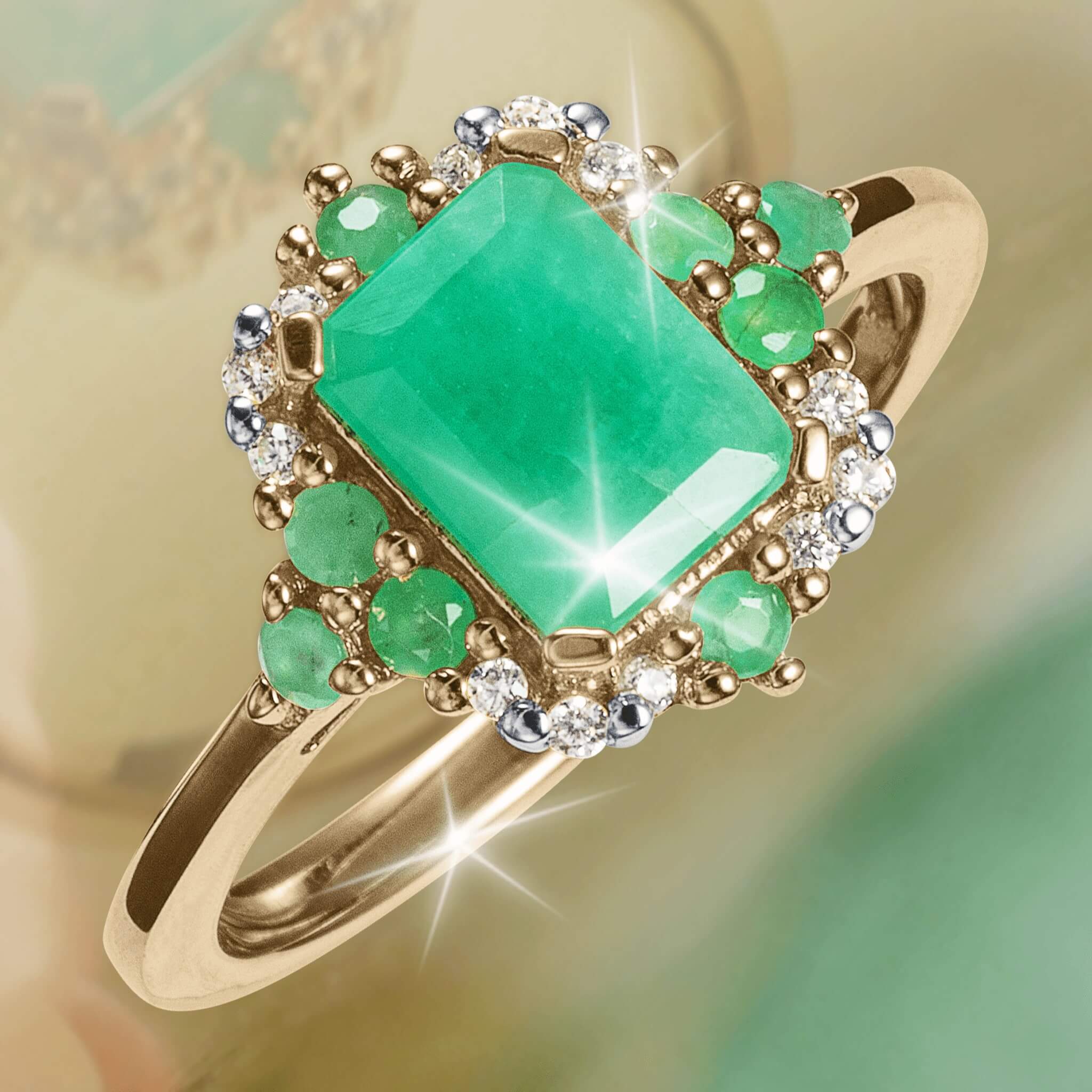 Emerald Oasis Ladies Ring - Image 2