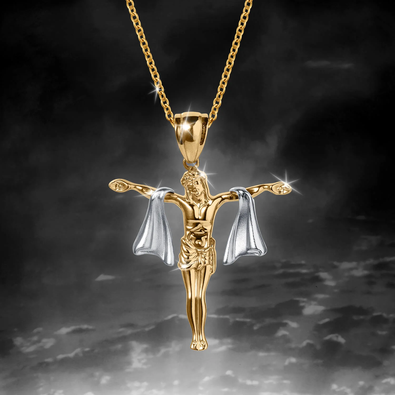 Enrobed Crucifix Pendant - Image 2