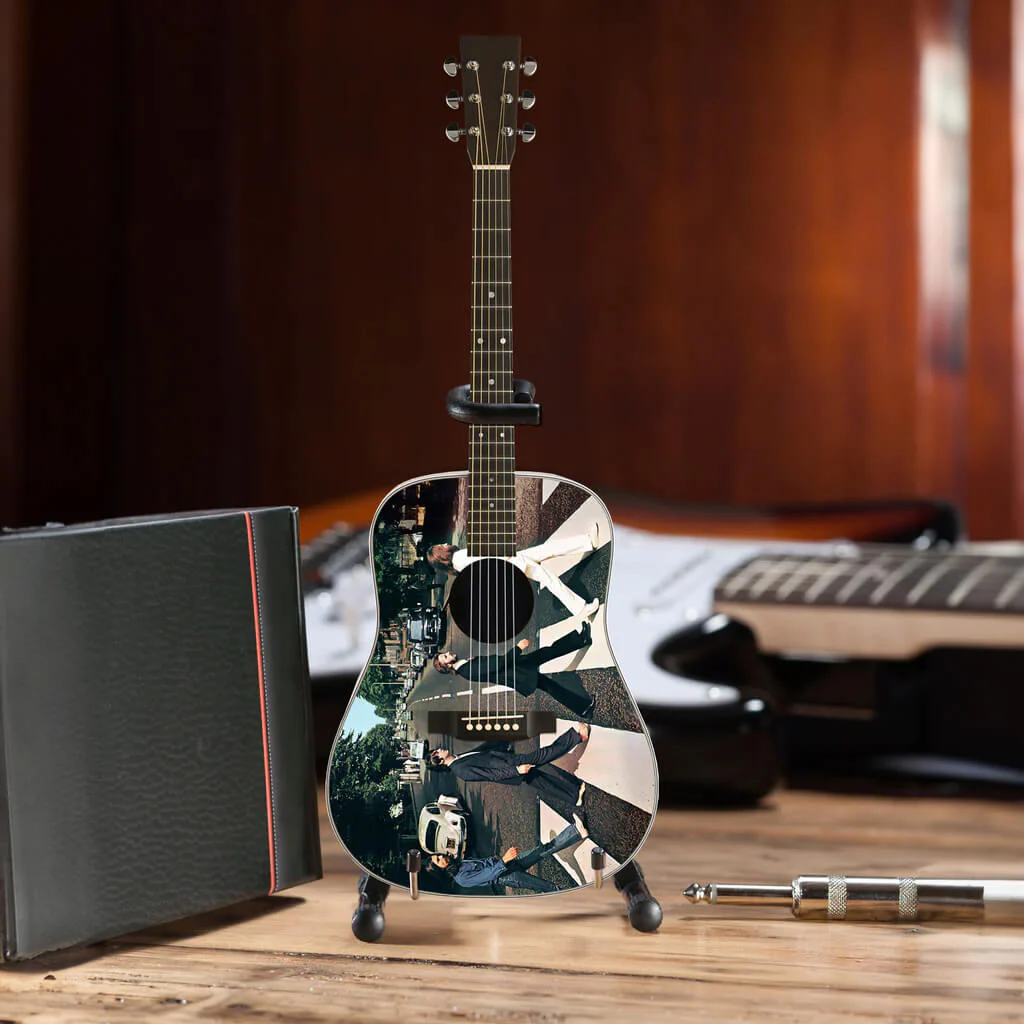 Fab Four 'Fully Licensed' Abbey Road Mini Acoustic Guitar Model - Image 2