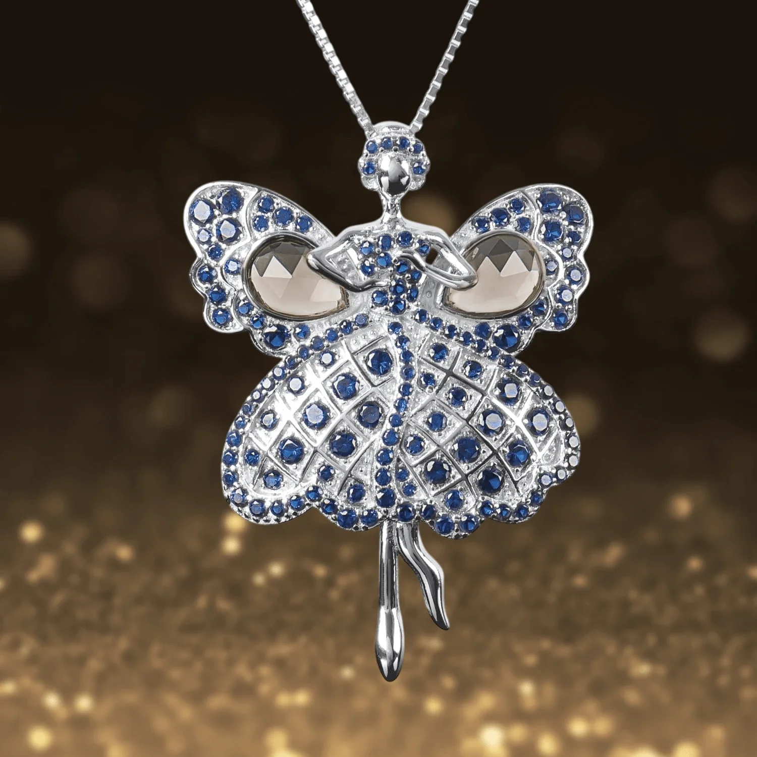 Fairy Dancer Rhodium Pendant - Image 2