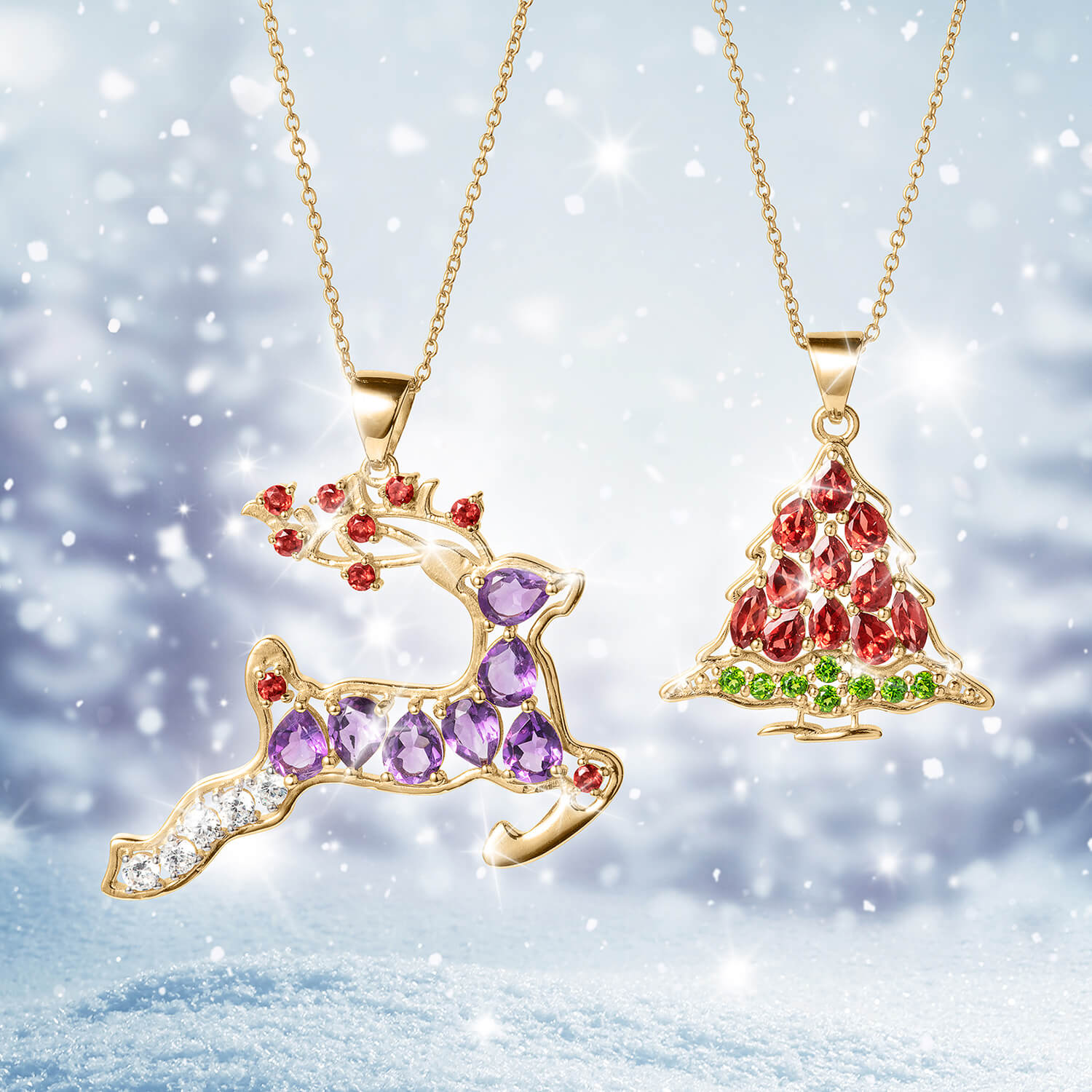 Festive Reindeer Pendant - Image 2
