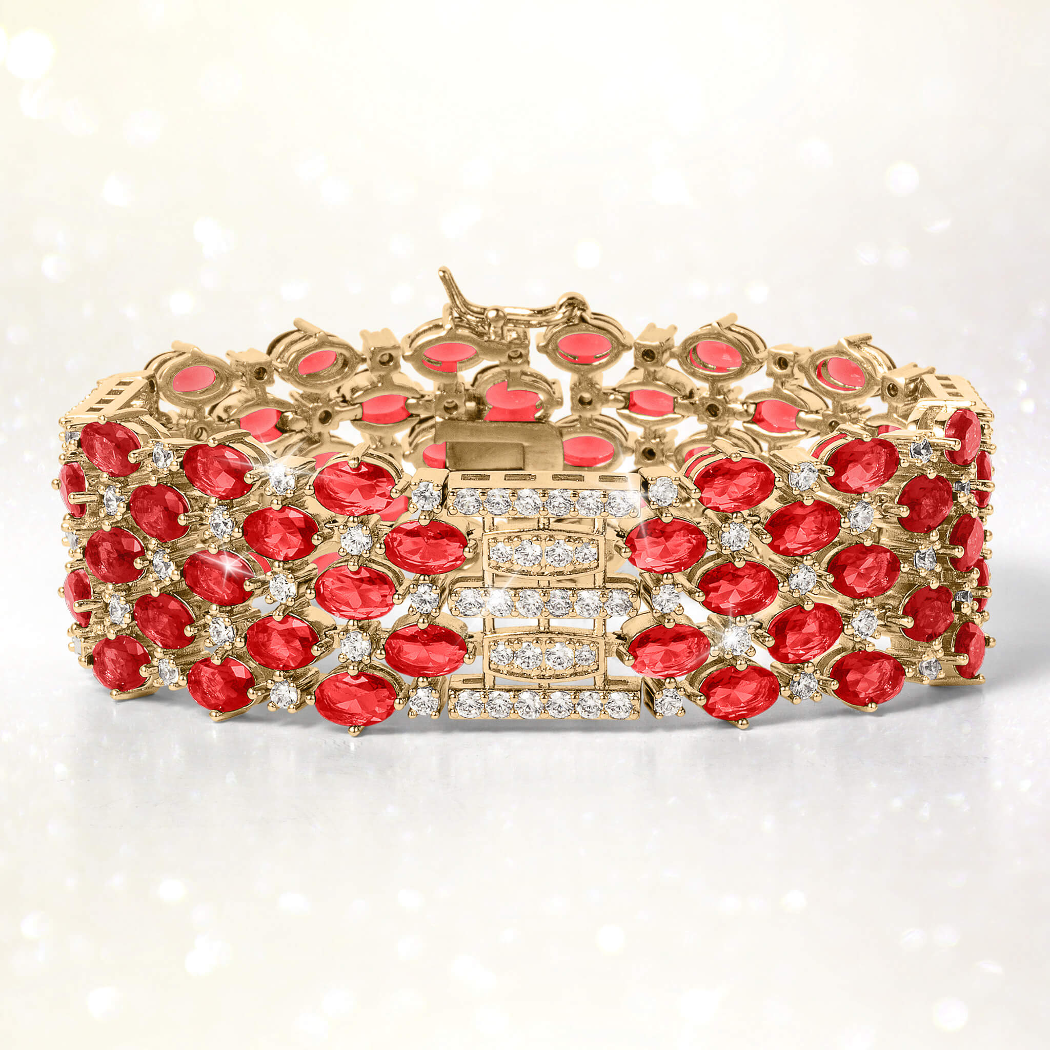 Fiery Crimson Ladies Bracelet - Image 2