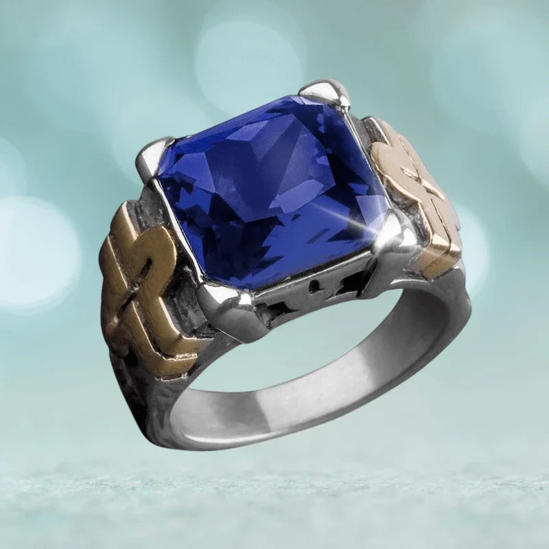 Fiesta Blue Men's Ring - Image 2