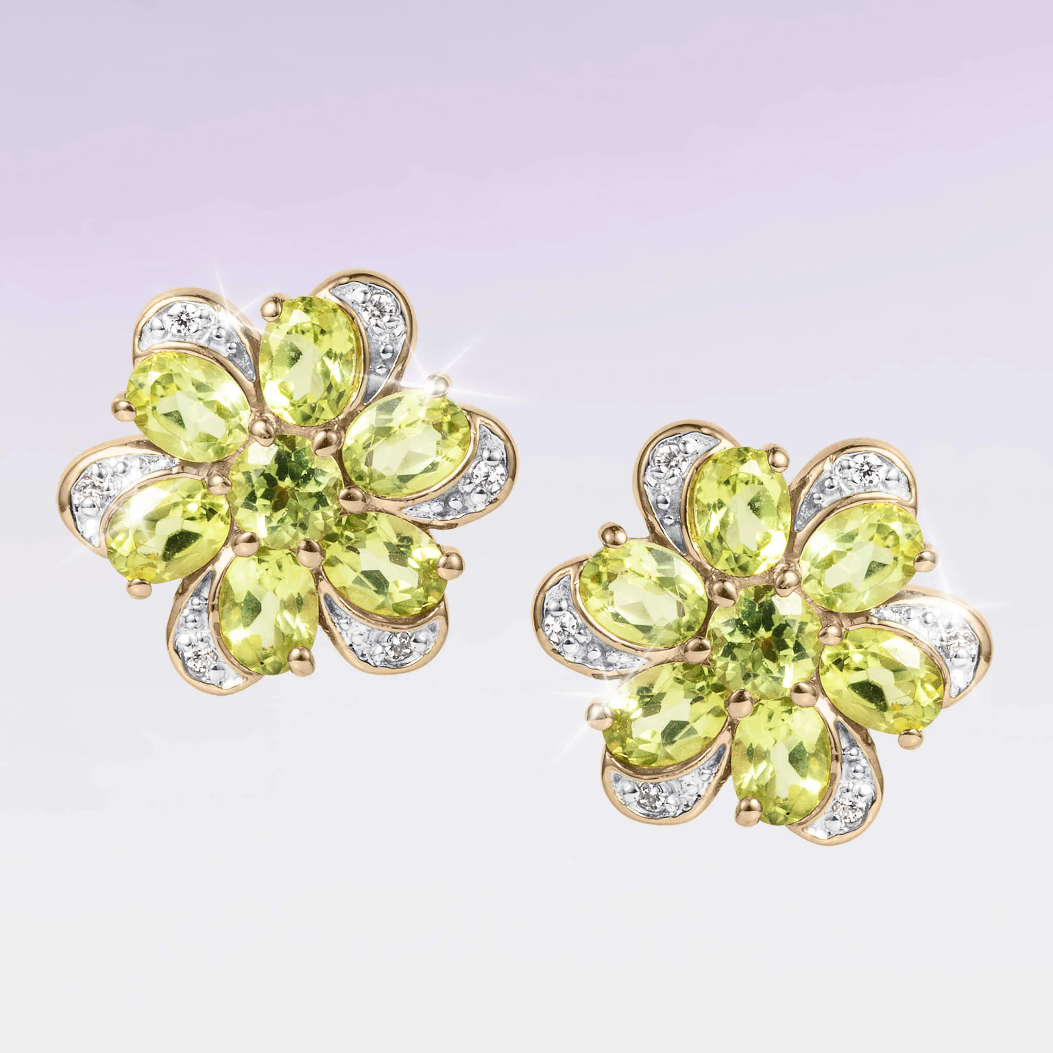 Flora Peridot Earrings - Image 2