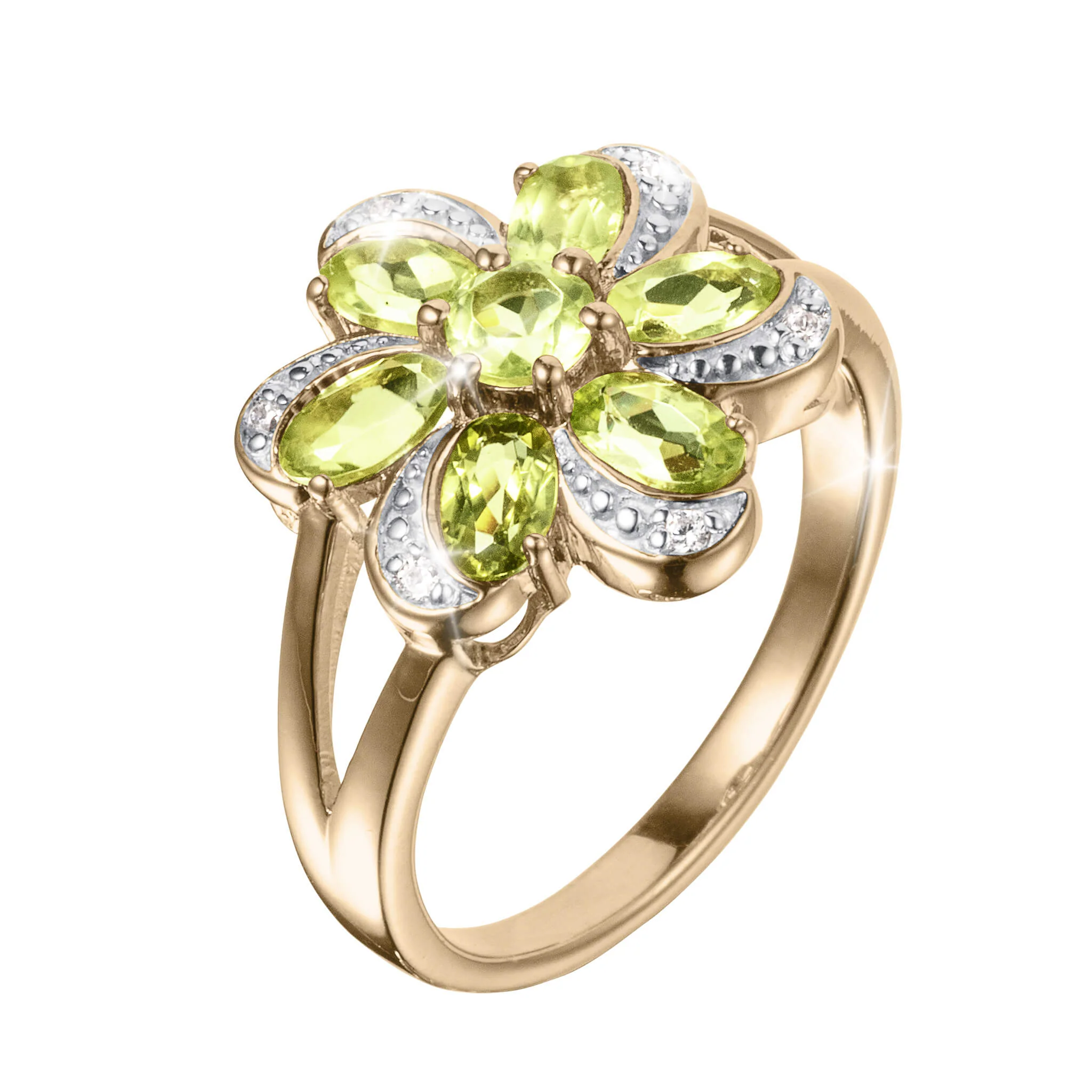 Flora Peridot Ring