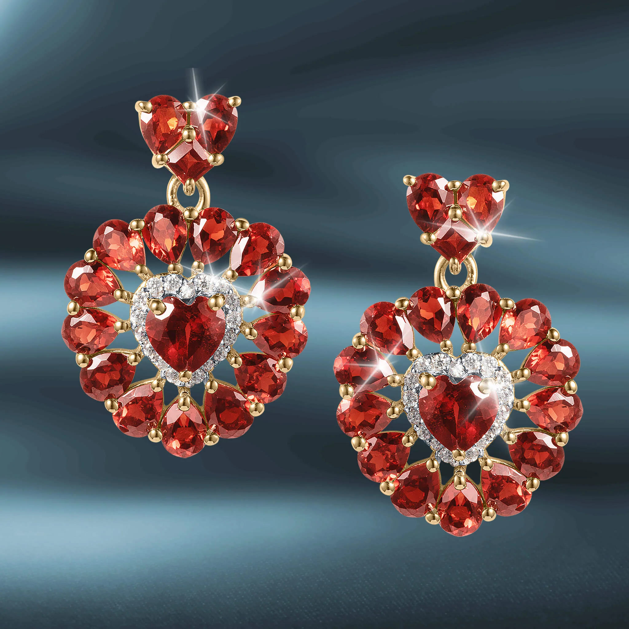 Garnet Aglow Earrings - Image 2
