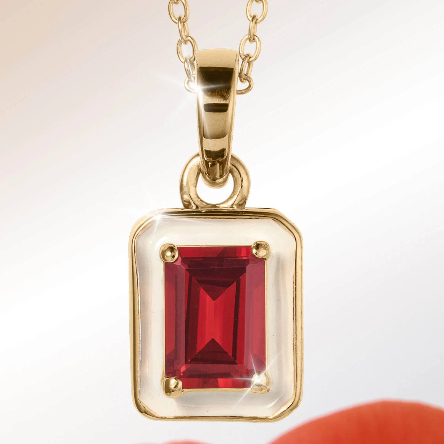 Garnet Deco Pendant - Image 2