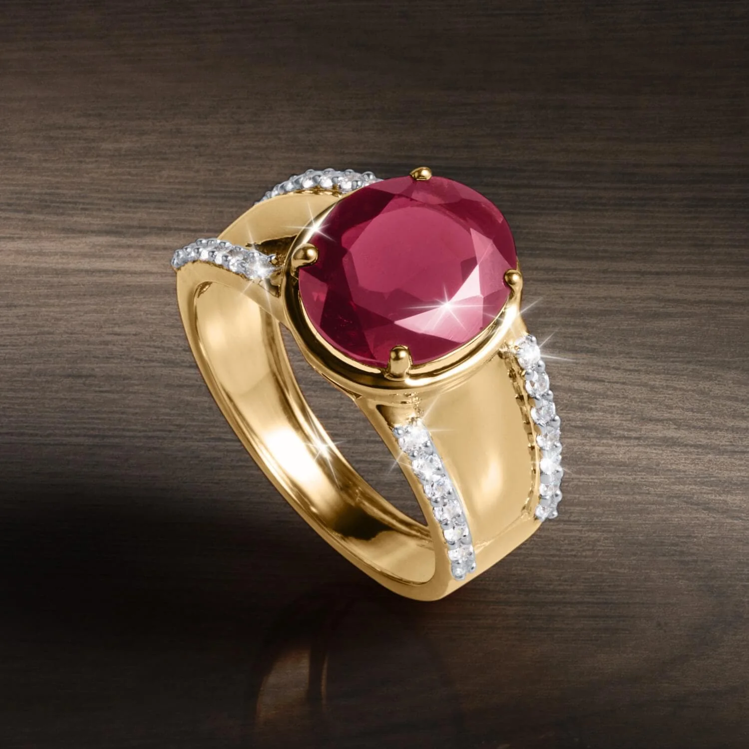 Garnet Voyage Men's Ring - Image 2