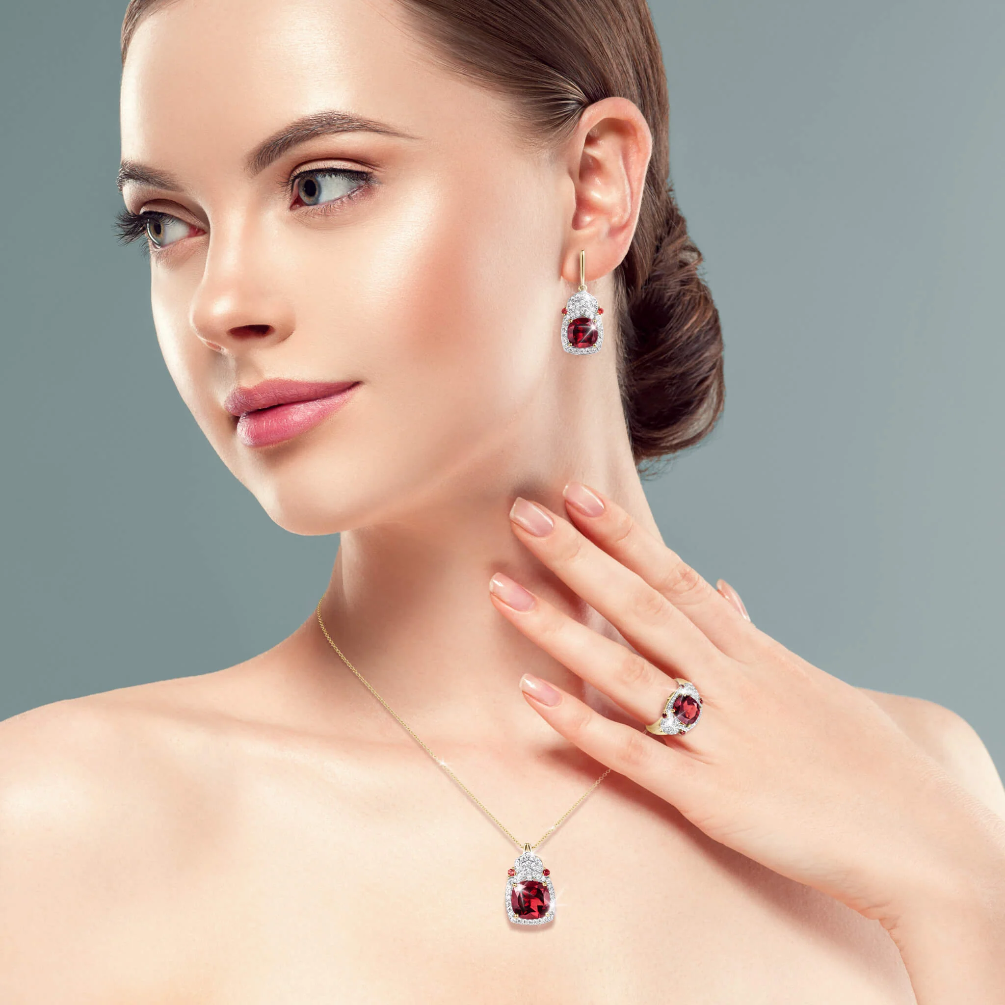 Gemma Garnet Ring - Image 3