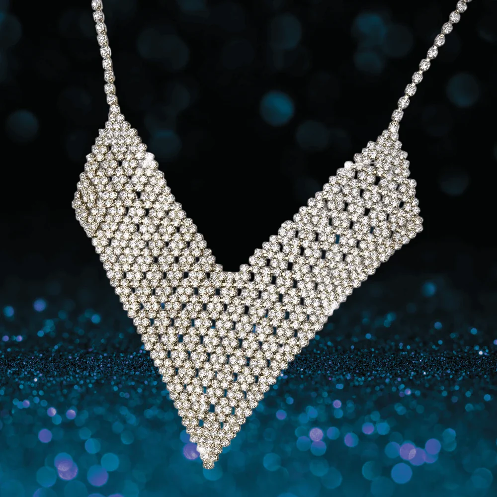 Glamorama Gold Statement Necklace - Image 3
