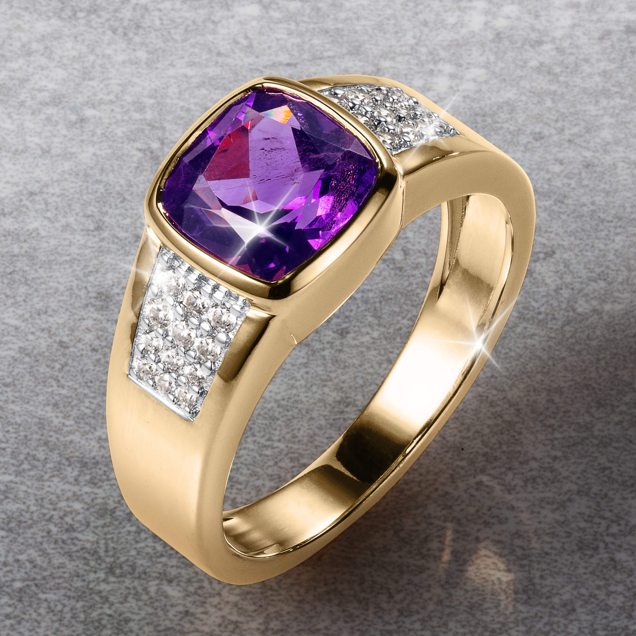 Glorious Amethyst Men’s Ring - Image 2