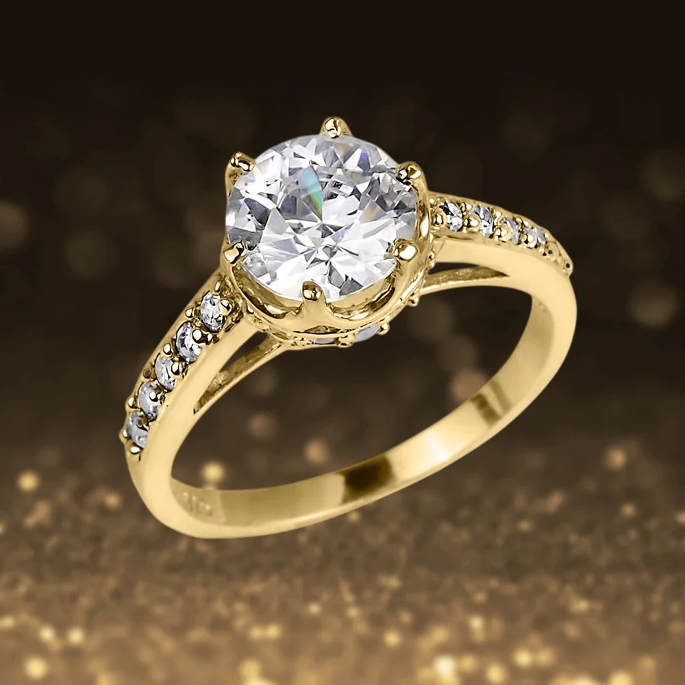 Gold Crown Ring - Image 2