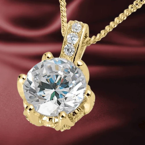 Gold Lotus Pendant - Image 2