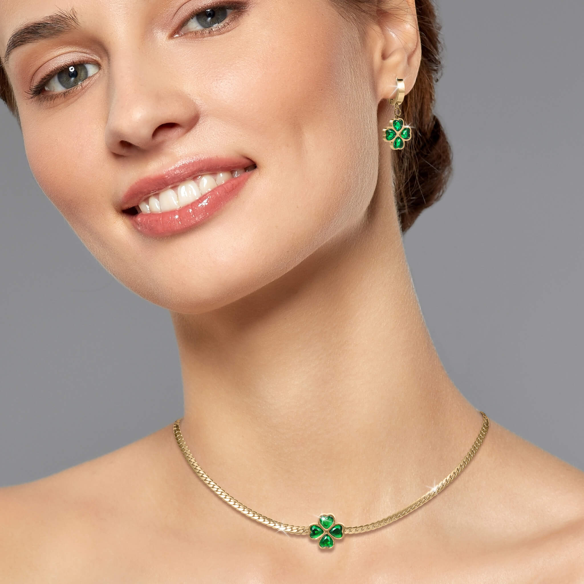 Golden Clover Earrings - Image 4