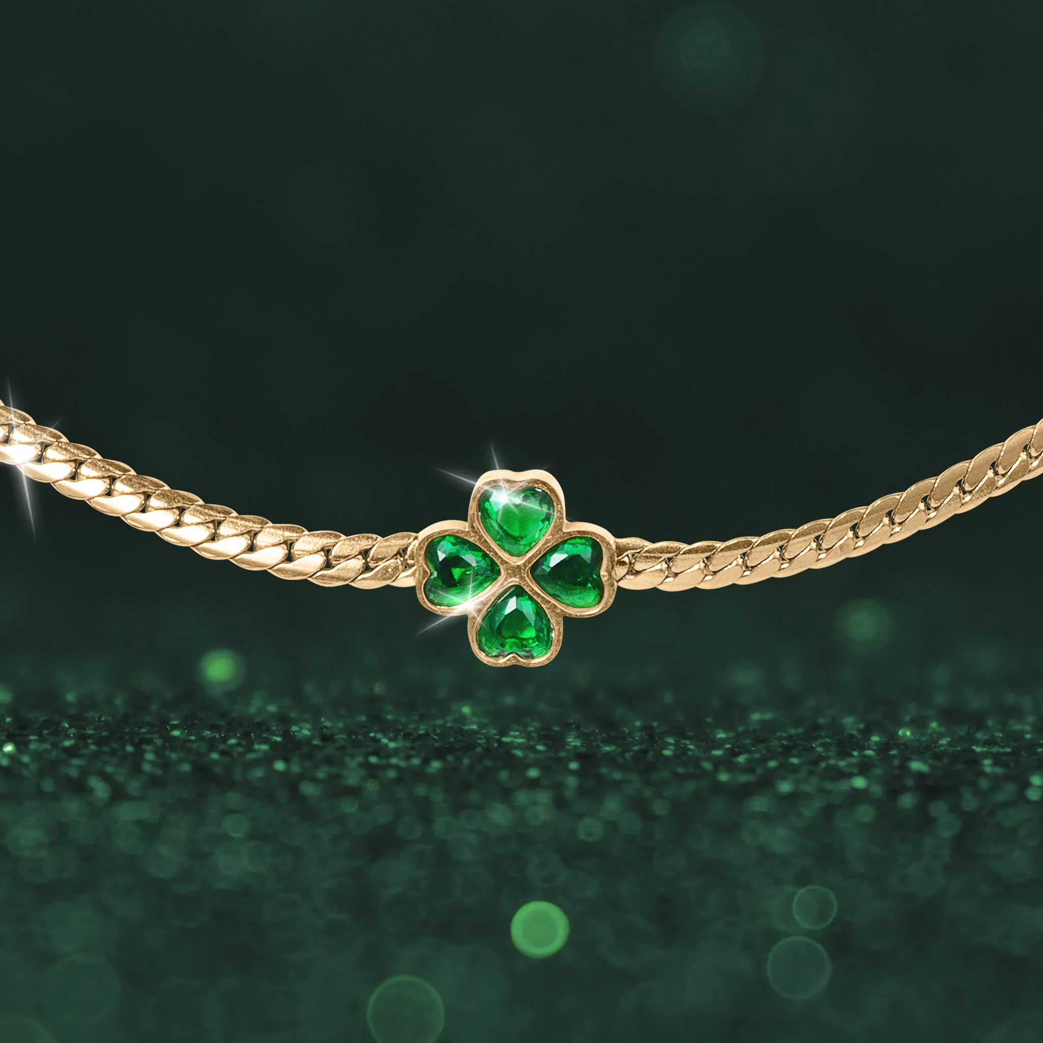 Golden Clover Necklace - Image 2