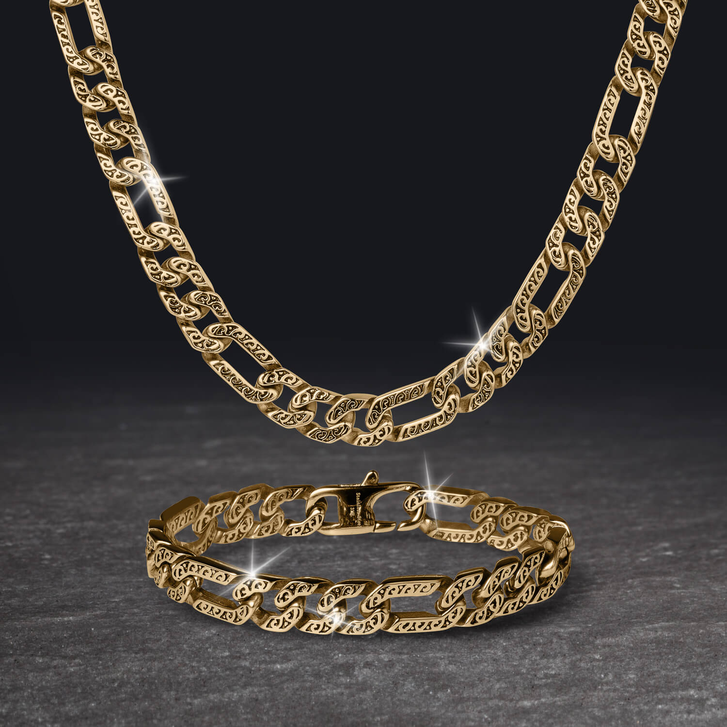 Golden Figaro Men's Bracelet - Image 3