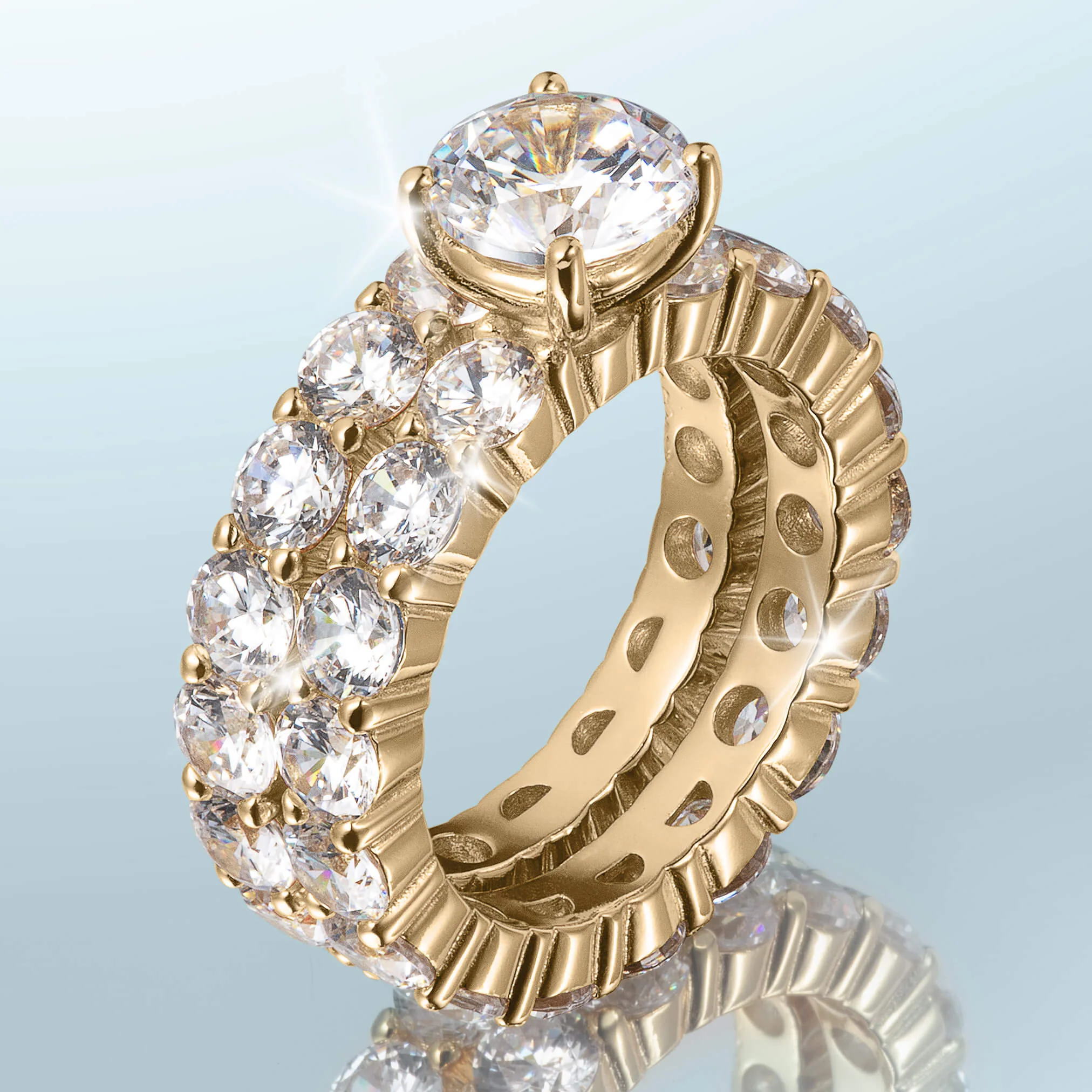 Golden Promise Bridal Ring Set - Image 2