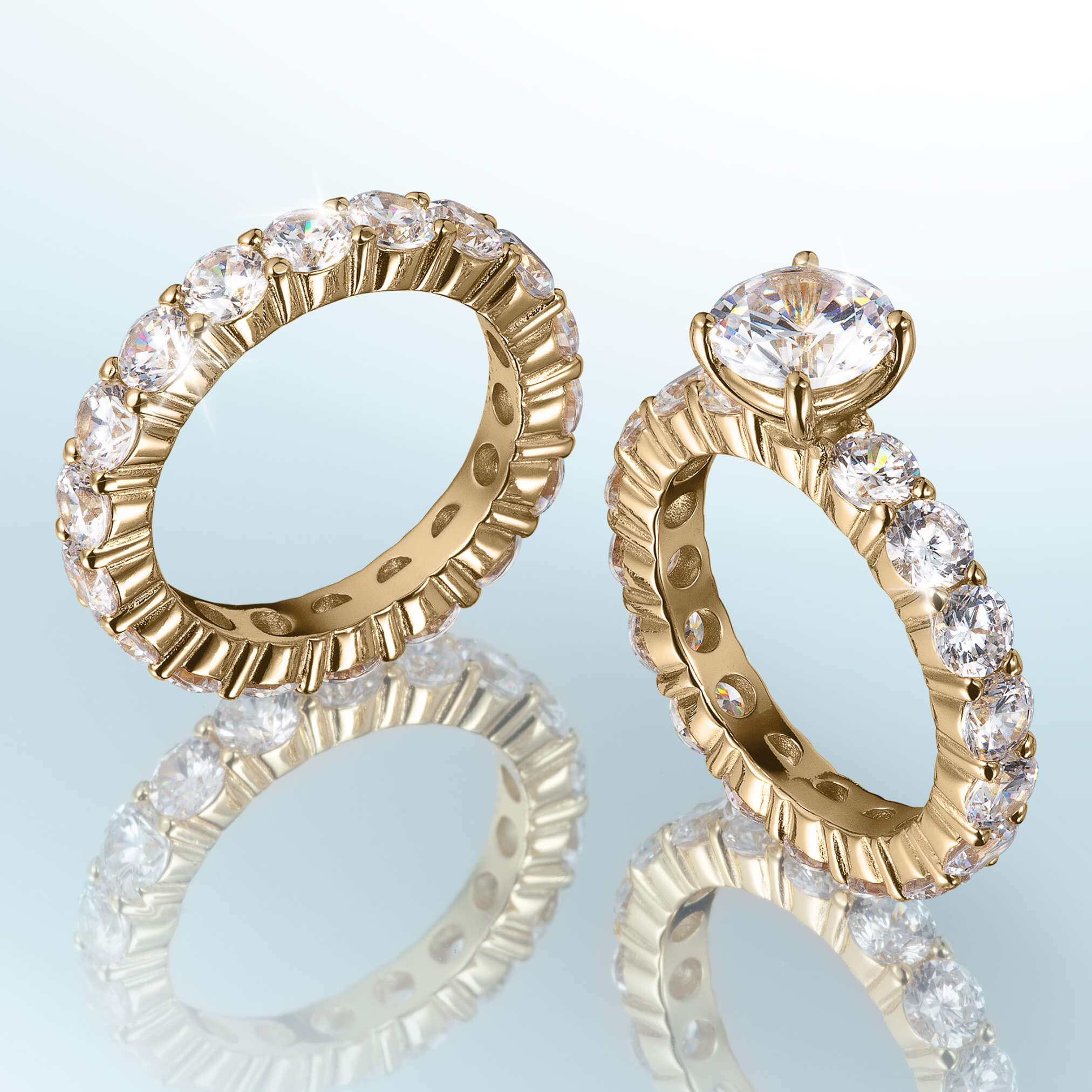 Golden Promise Bridal Ring Set - Image 3