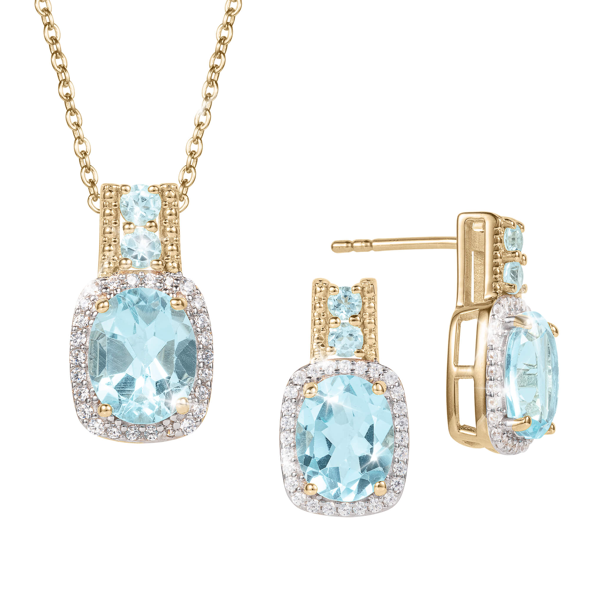 Golden Serenity Blue Topaz Collection