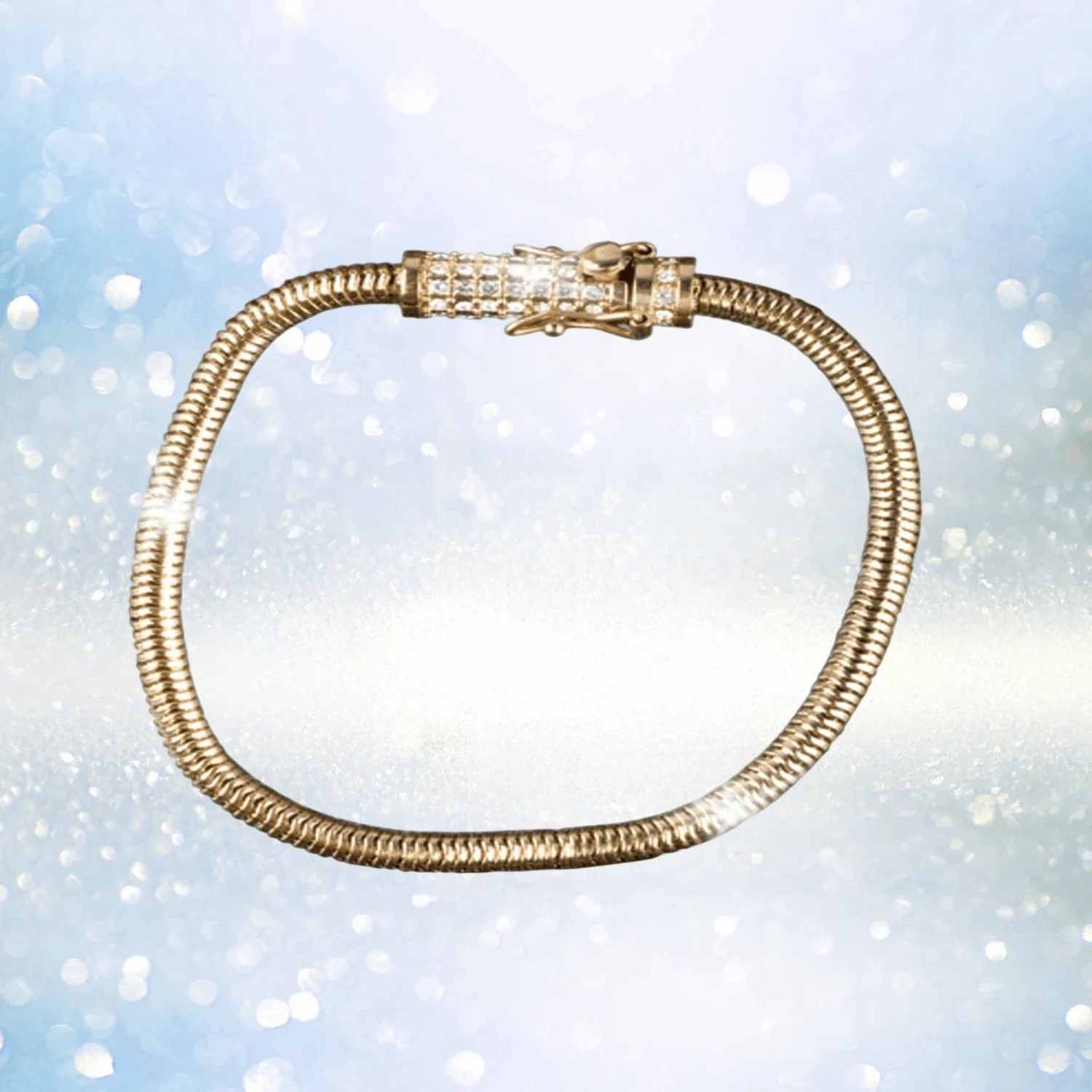 Golden Snake Chain Bracelet - Image 2
