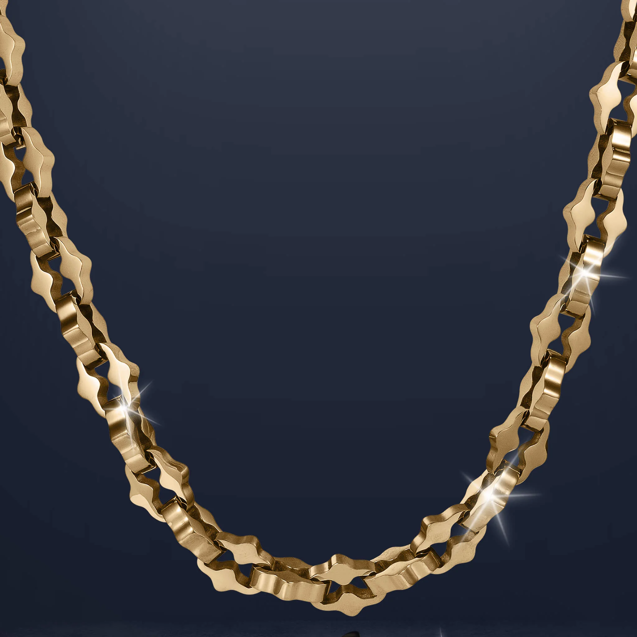 Golden Symmetry Necklace - Image 2