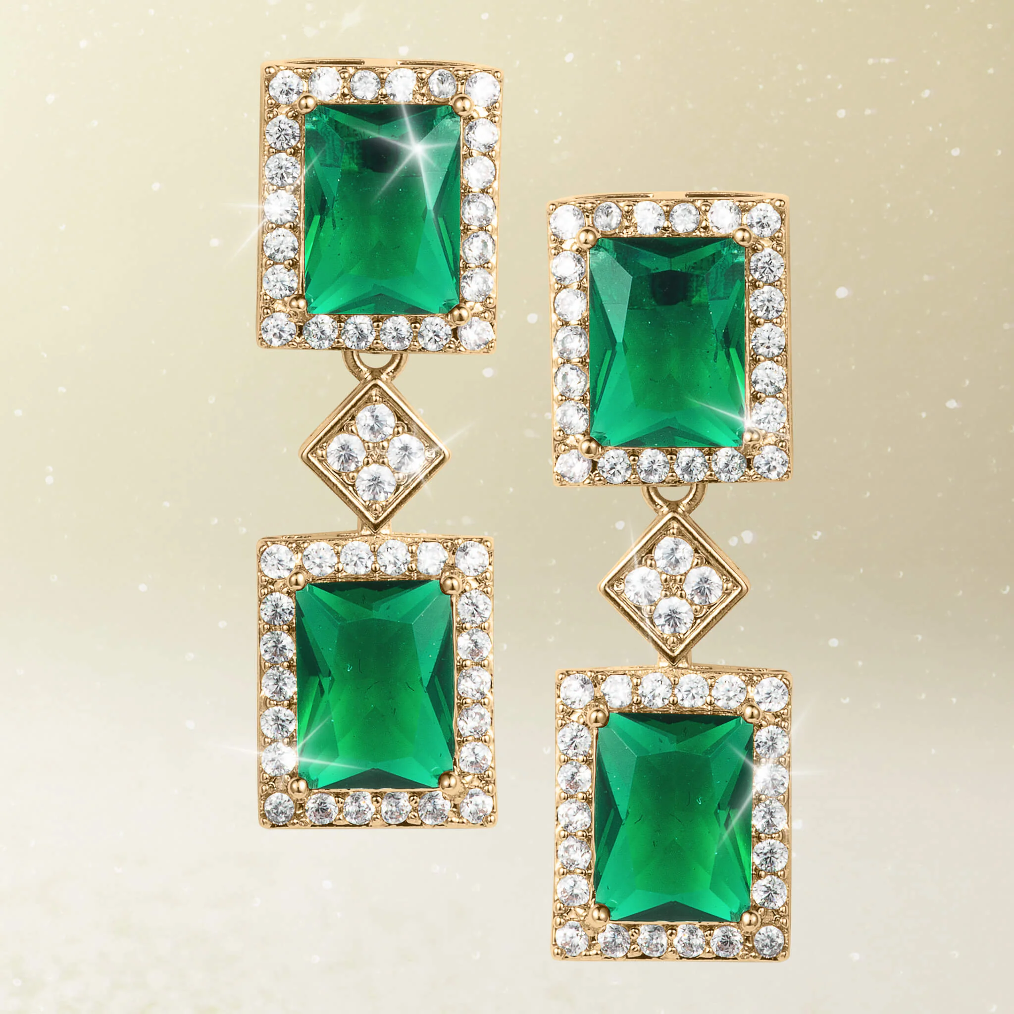Golden Verdure Earrings - Image 2