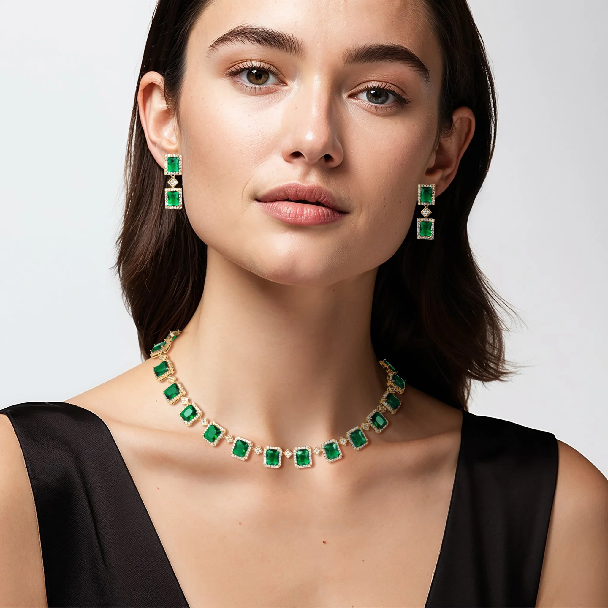 Golden Verdure Earrings - Image 3