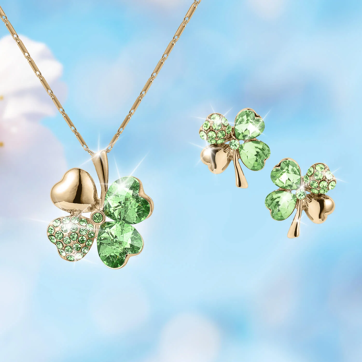 Good Luck Clover Earrings - Image 2