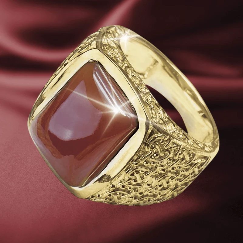 Harley Red Agate Ring - Image 2