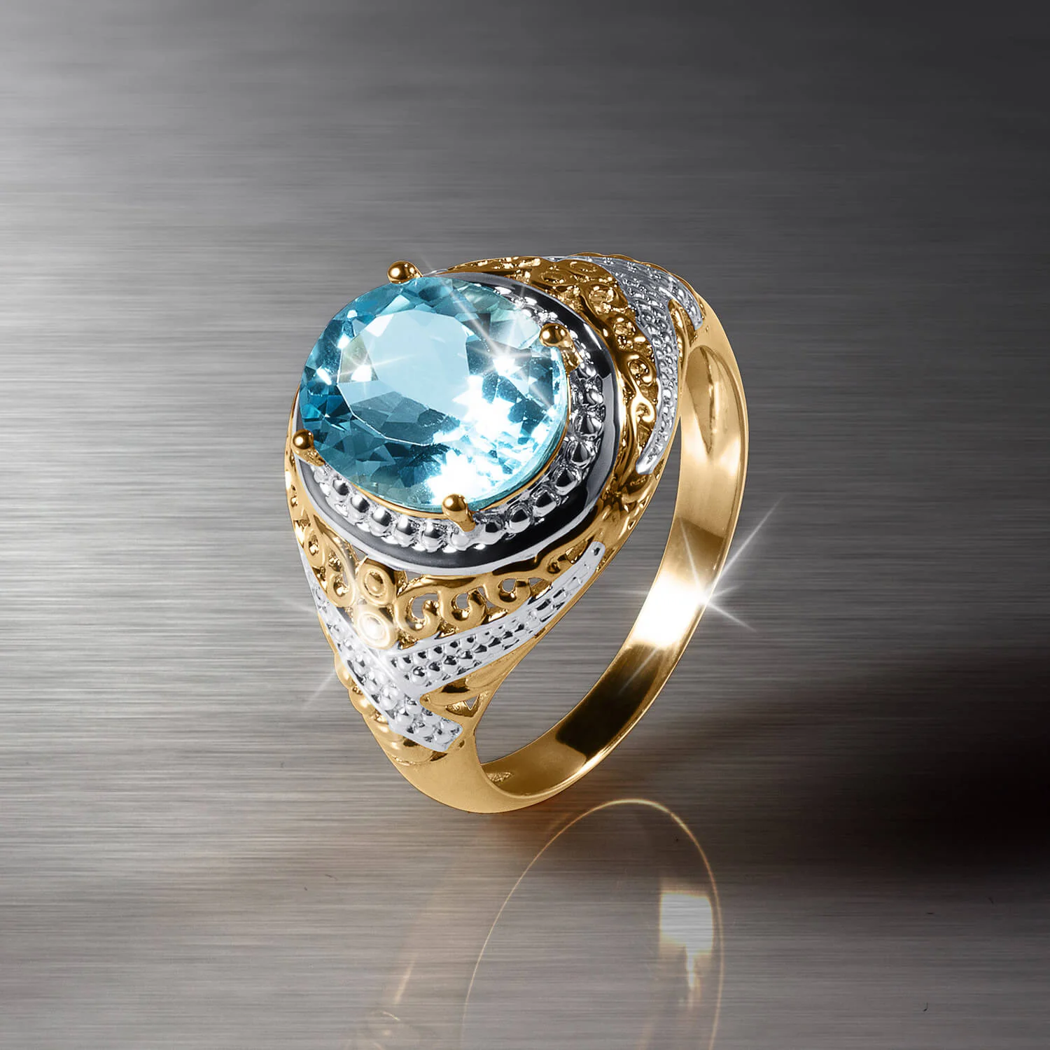 High Seas Topaz Men's Ring - Image 2