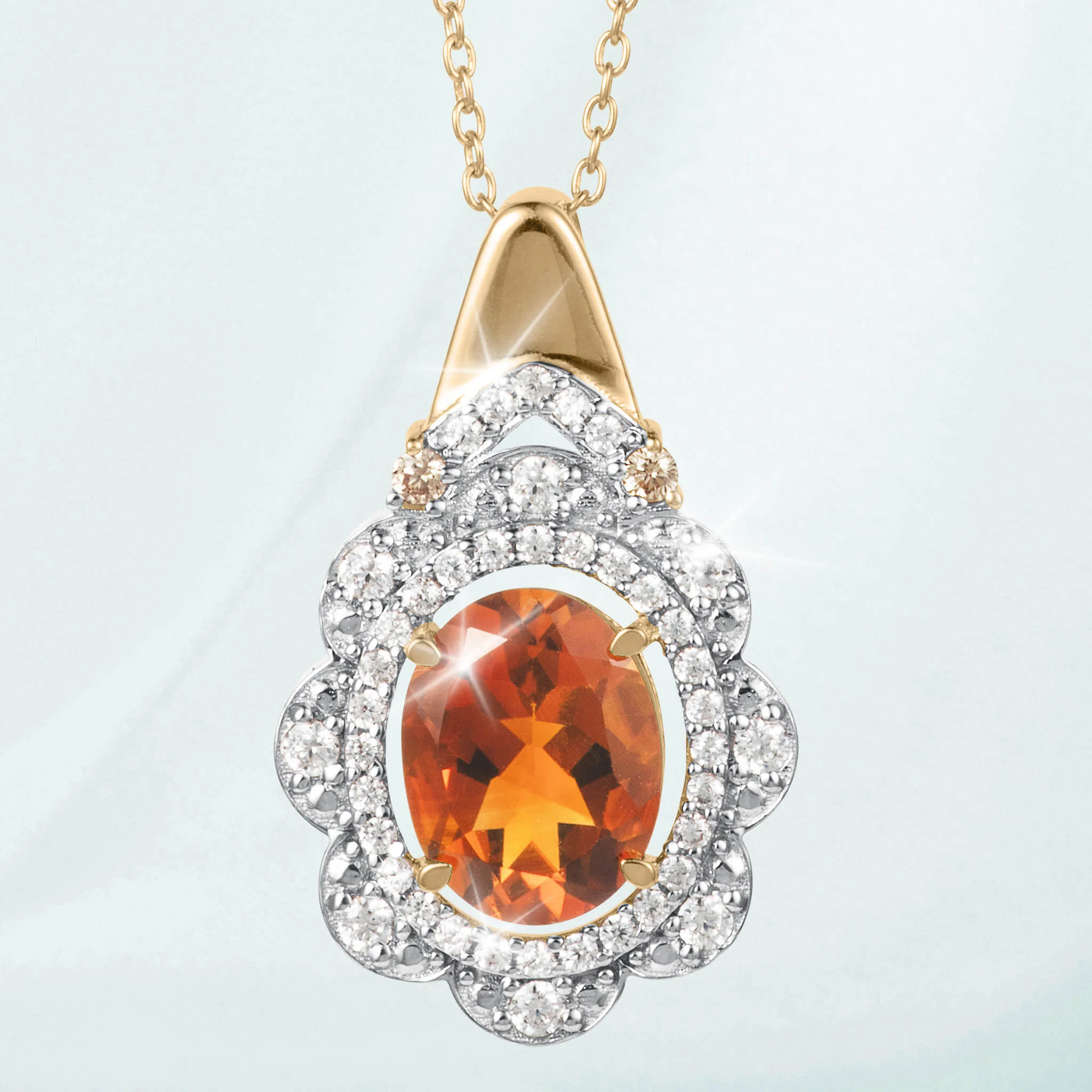 Honey Glow Citrine Pendant - Image 2