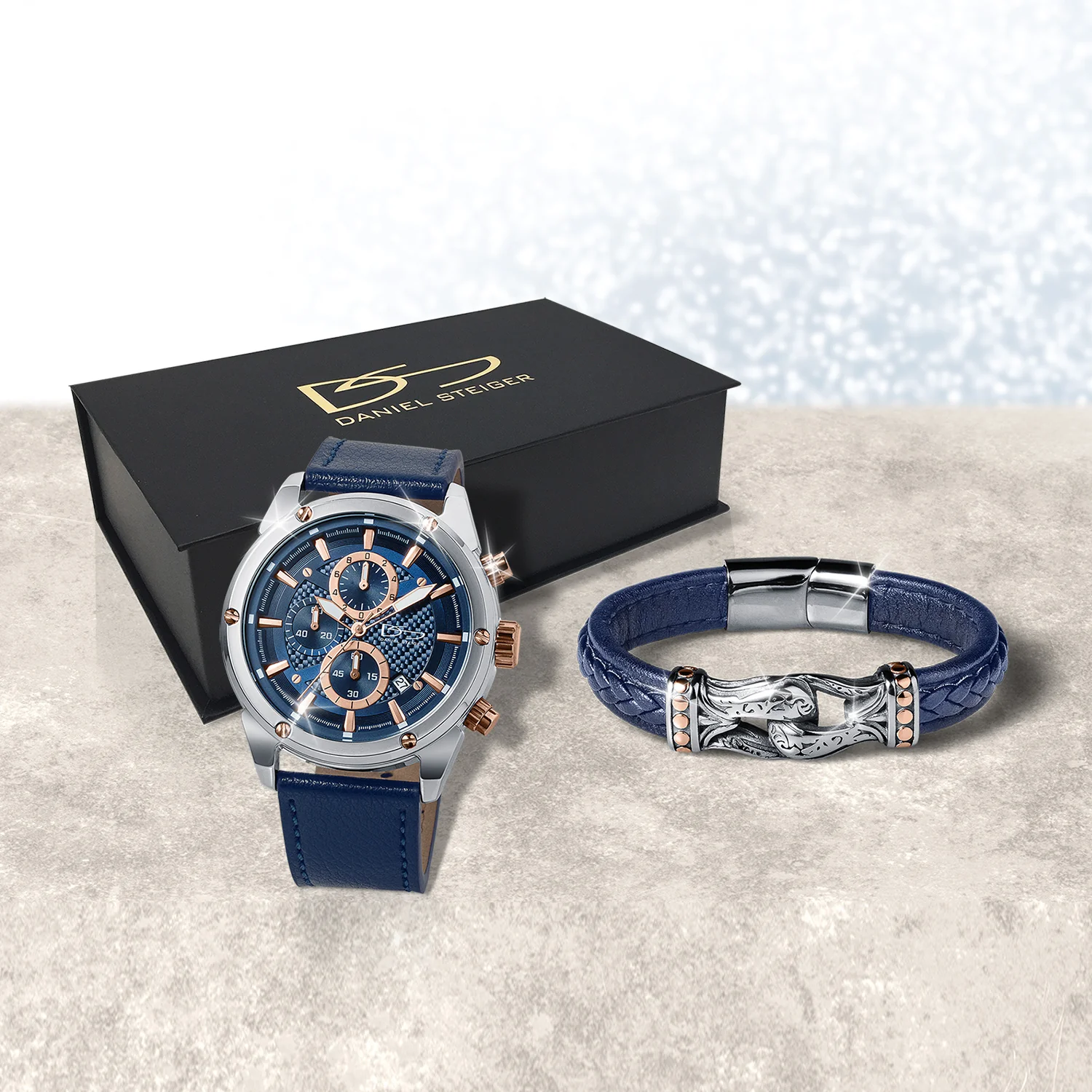 Icona Men's Watch & Bracelet Box Set - Image 2