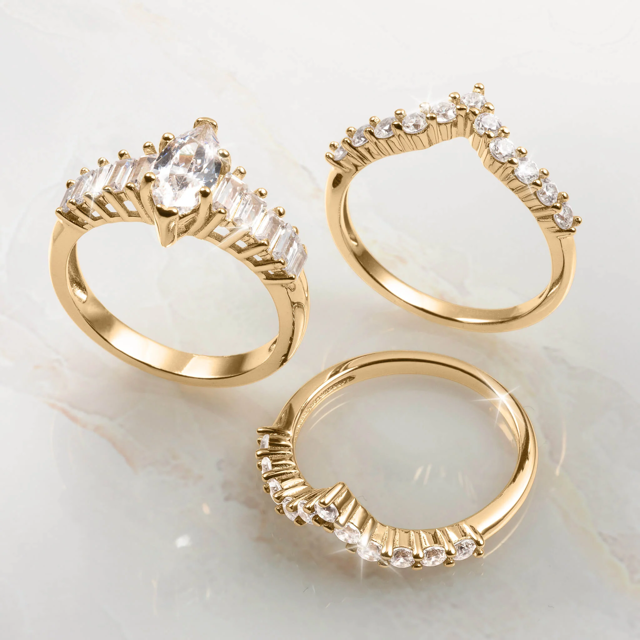 Illumina Marquise Bridal Ring Set - Image 3