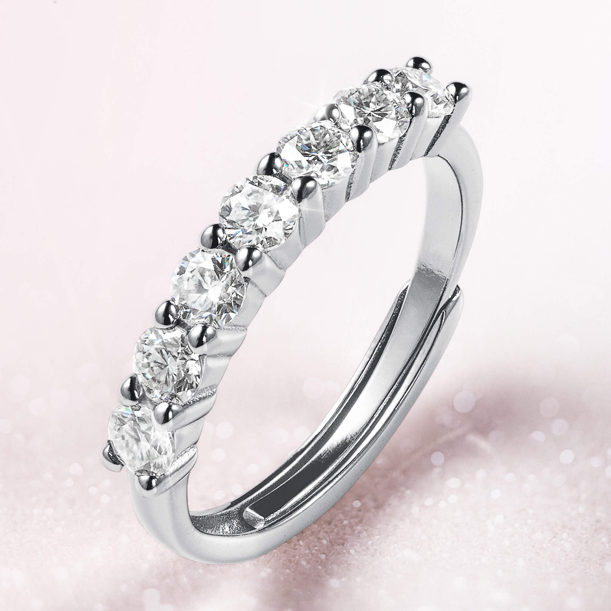 Infinite Shine Eternity Ladies Ring - Image 2