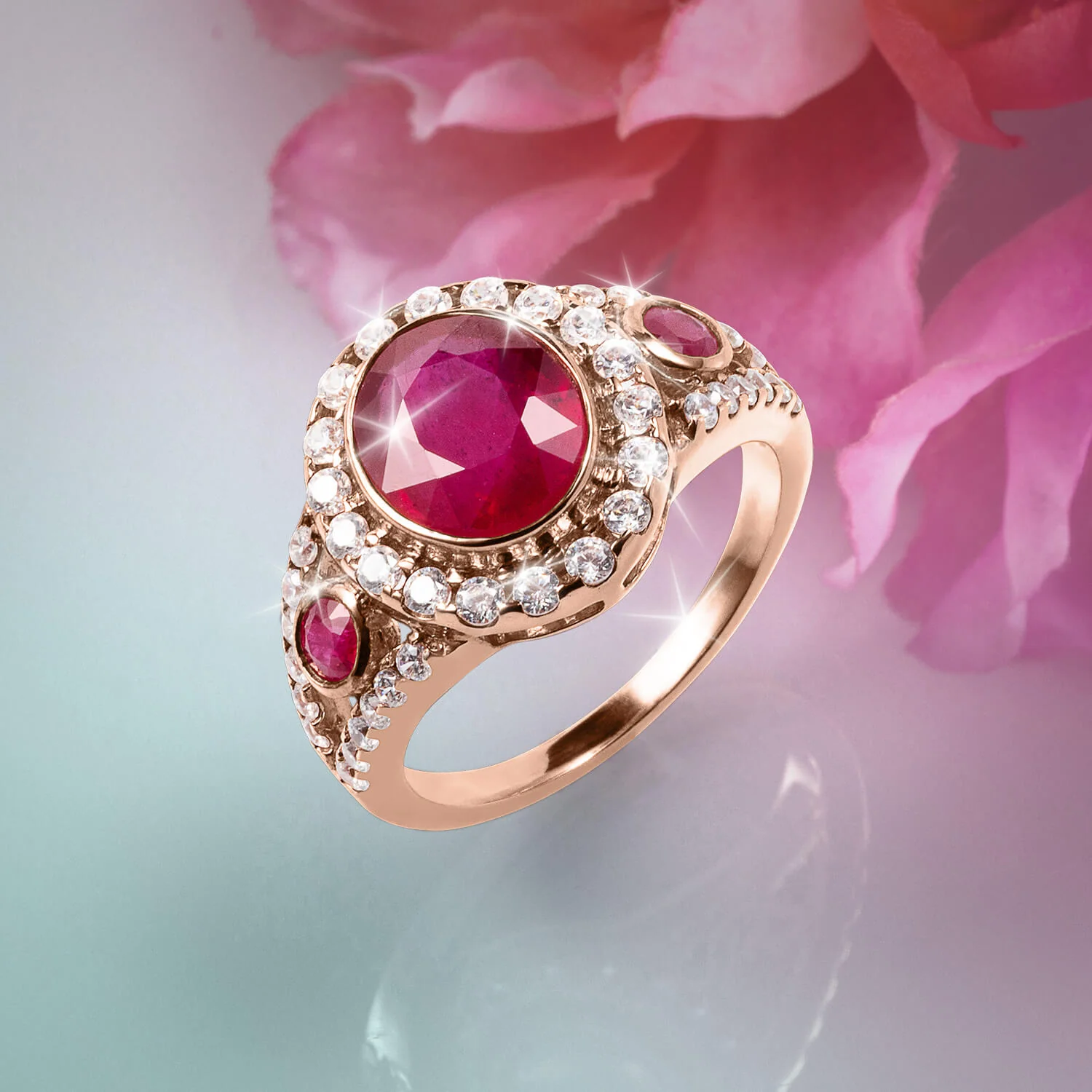 Inflamed Ruby Ladies RIng - Image 2
