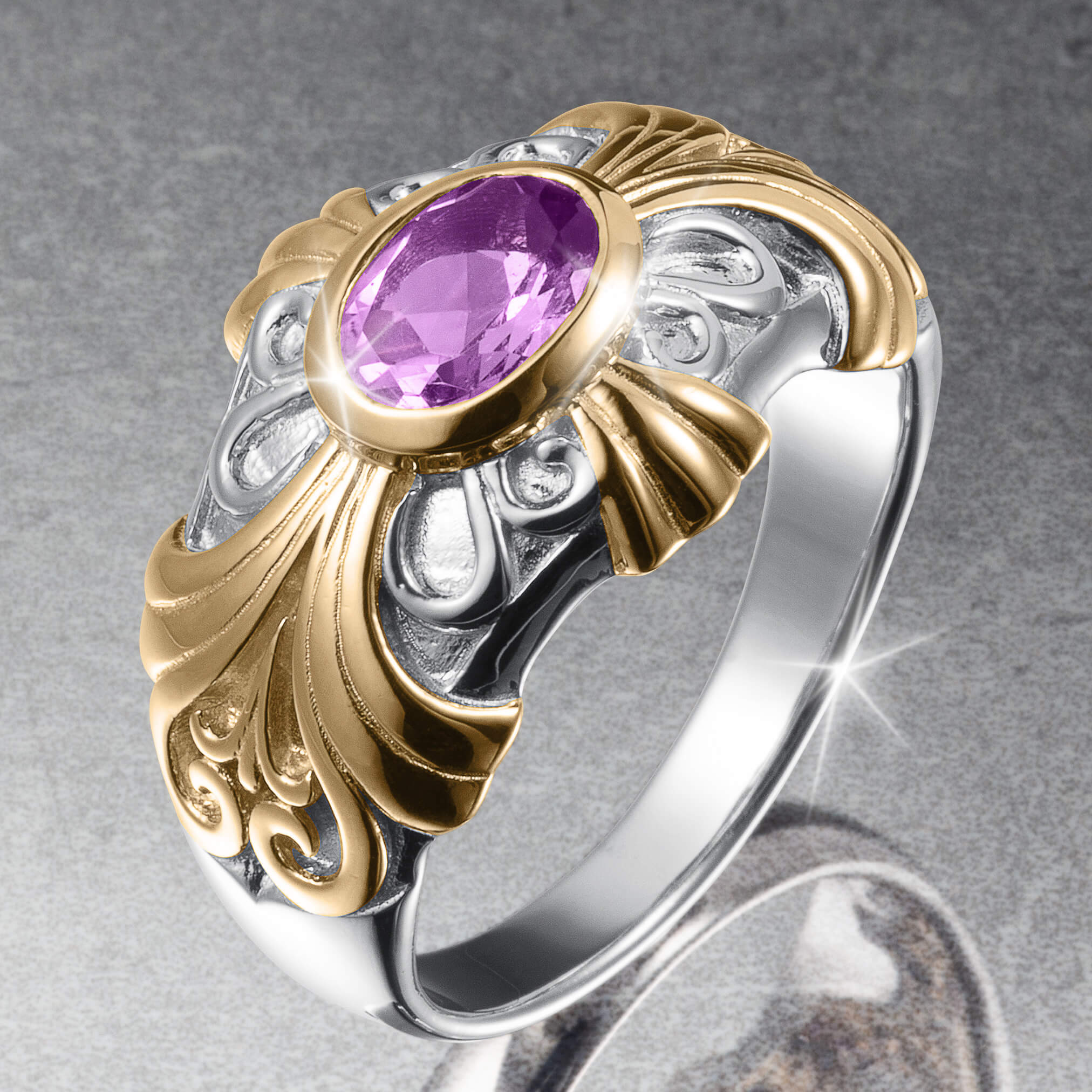 Knights Legacy Amethyst Ring - Image 2