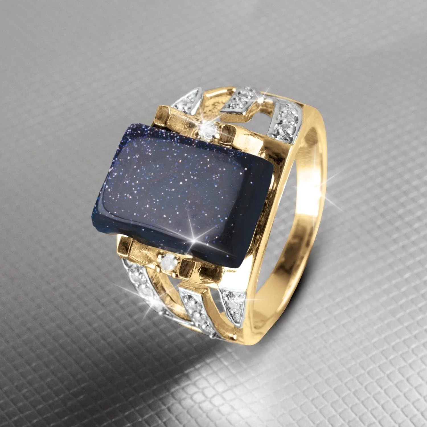 Lancelot Blue Sunstone Ring - Image 2