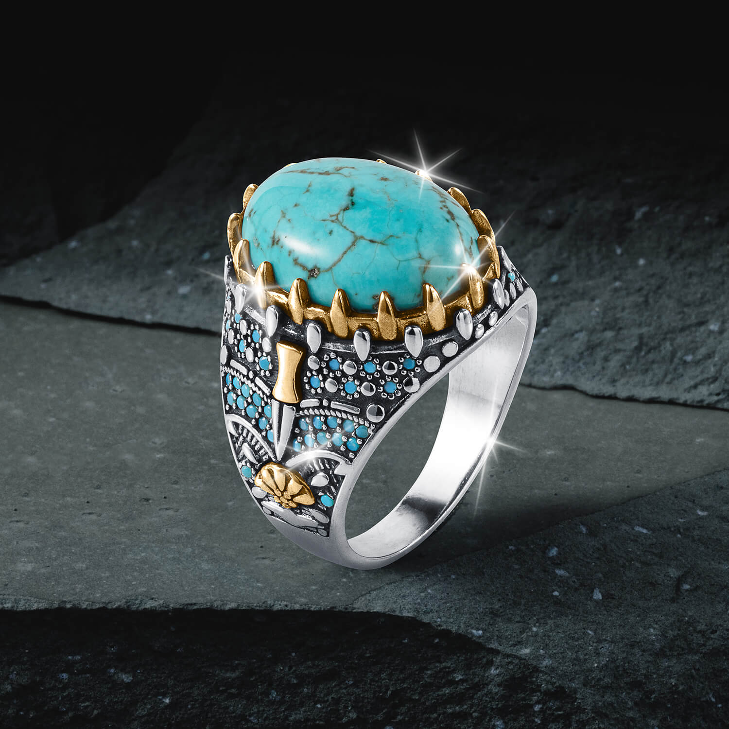 Legacy Turquoise Men's Ring - Image 2