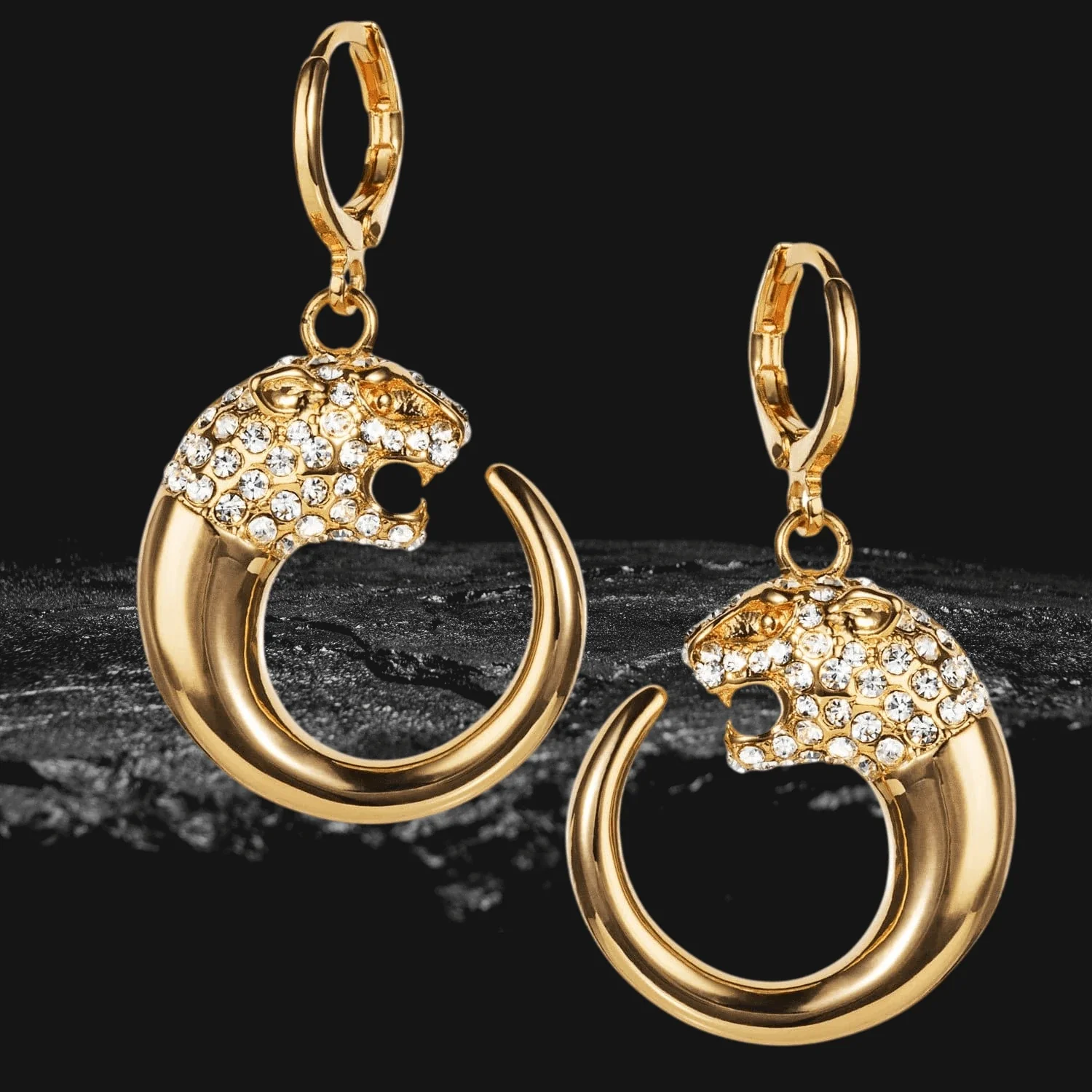 Leopardo Golden Earrings - Image 2