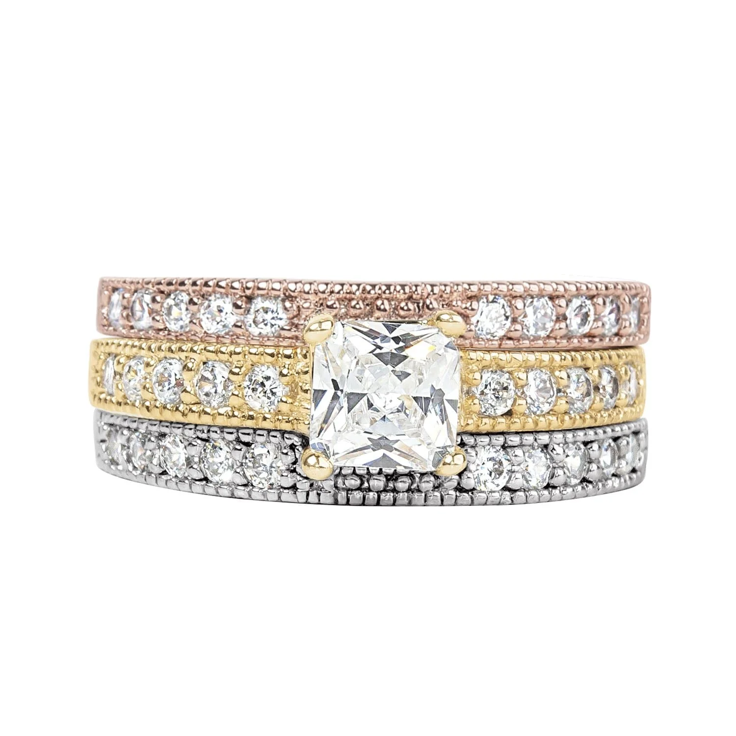 Lourdes Tri-Color Ring - Image 3